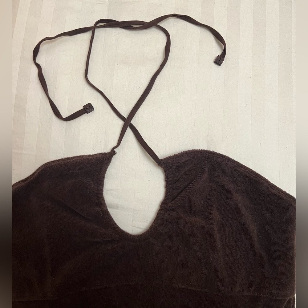 Brown Terry cloth dress - Picture 2 of 4